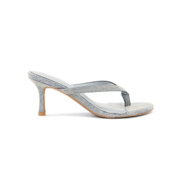 Good American Denim Thong Mule Sandal Size 9 - Picture 1 of 12